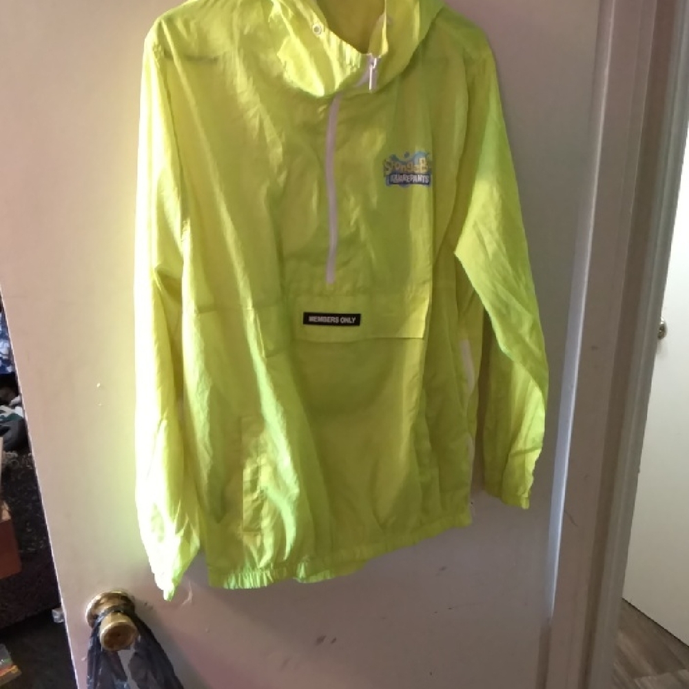 Members Only Neon Yellow Windbreaker